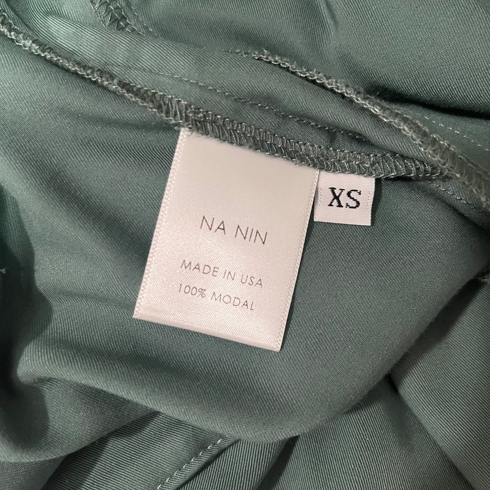 NA NIN Townes Trousers in Vintage Wash Modal Topiary XS - Picture 12 of 13
